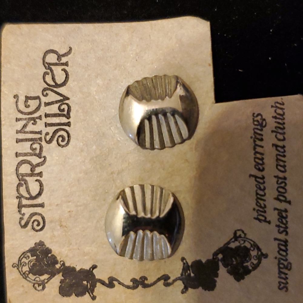 Sterling silver post earrings